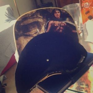 Wonder Woman fitted flat brim hat